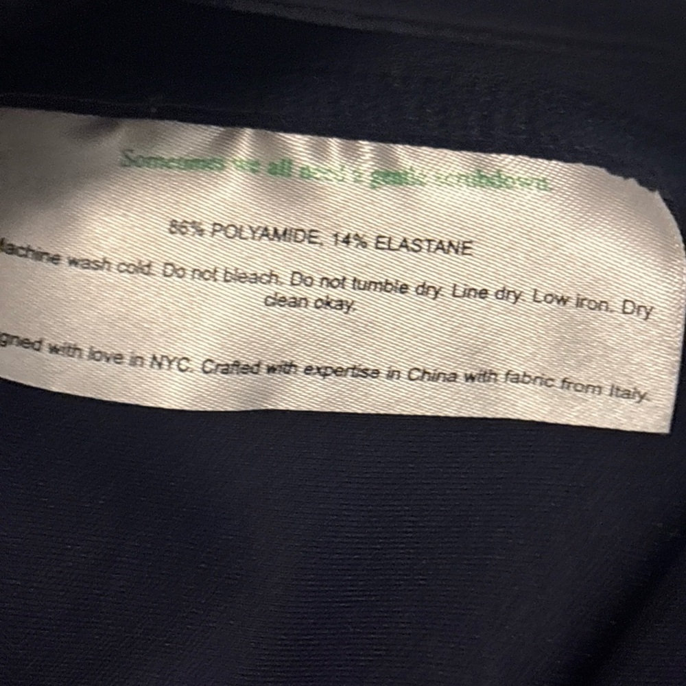 MM LAFLEUR Navy Blue Shawn Sweatshirt SZ M V-Neck Long Sleeve Light Scuba casual - Picture 5 of 15